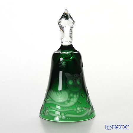 マイセン（Meissen） マイセンクリスタル ディナーベル フクロウ（グリーン） 11cm OWL／17037／115G