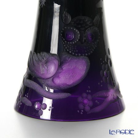 マイセン（Meissen） マイセンクリスタル ディナーベル フクロウ（ライラック） 11cm OWL／17037／115L