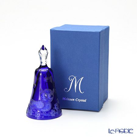 マイセン（Meissen） マイセンクリスタル ディナーベル フクロウ（ブルー） 11cm OWL／17037／115B