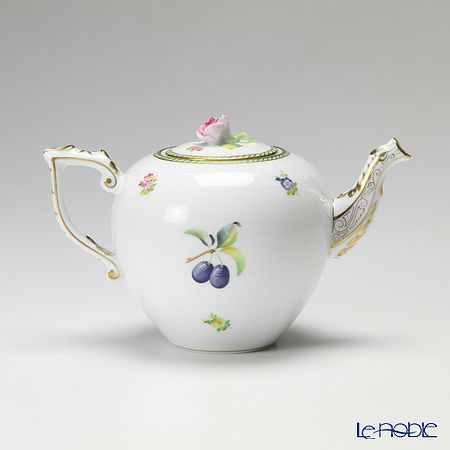 ヘレンド フルーツエスキース EDF-2（プルーン） 00606-0-09 ティーポット ローズ 800ml