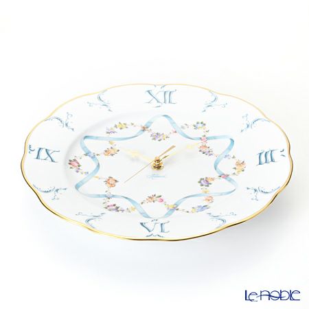 ヘレンド フラワーリボン 20527-0-47S ウォールクロック 28.5cm