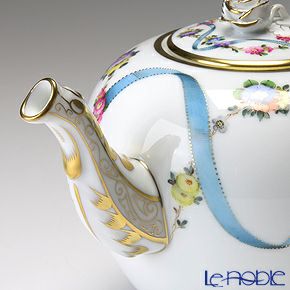 ヘレンド フラワーリボン 20606-0-09 ティーポット（ローズ） 800ml