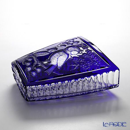 マイセン（Meissen） マイセンクリスタル 花瓶（ブルー） フクロウ 25.5cm OWL／81038／25B