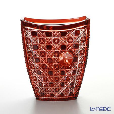 マイセン（Meissen） マイセンクリスタル 花瓶 フクロウ（レッド） 25.5cm OWL／81038／25R