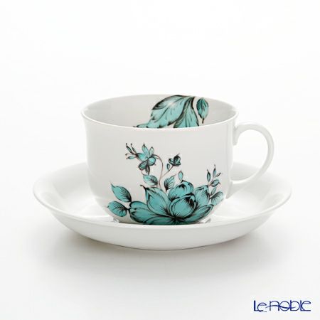 アウガルテン（AUGARTEN） マリアテレジア2.0 ターコイズ（7798） コーヒーカップ＆ソーサー 200ml（001シューベルトシェイプ）