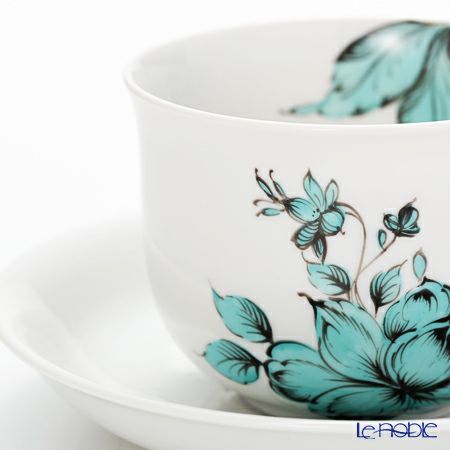 アウガルテン（AUGARTEN） マリアテレジア2.0 ターコイズ（7798） コーヒーカップ＆ソーサー 200ml（001シューベルトシェイプ）