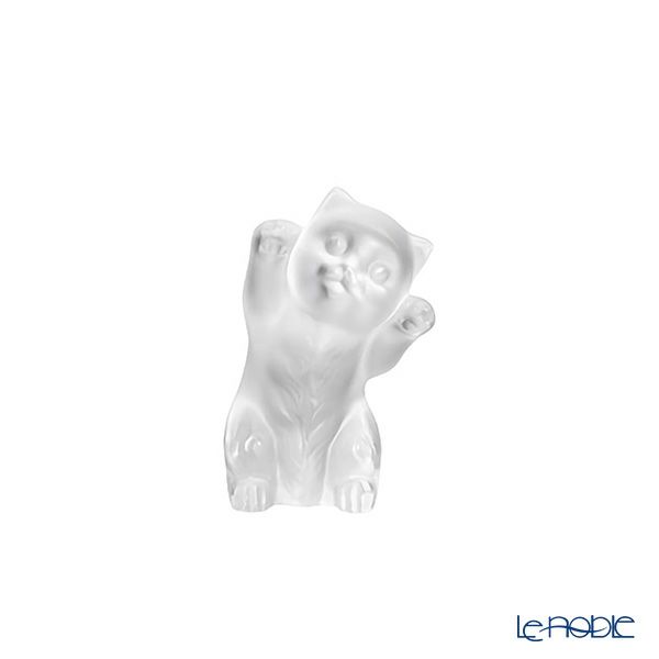 【メーカー取り寄せ商品】ラリック シャトン オブジェ 猫 9.1cm クリア 10733300