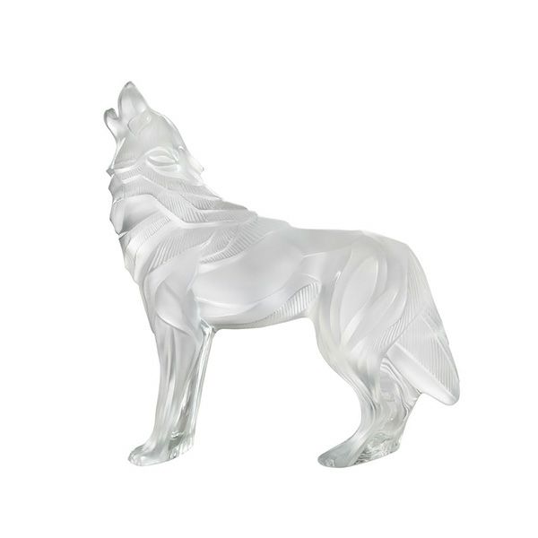 【メーカー取り寄せ商品】ラリック ルー loup オブジェ 狼 クリア 10707900