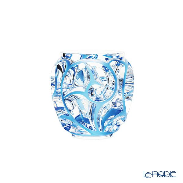 【メーカー取り寄せ商品】ラリック トゥールビヨン ベース 12.6cm PM クリア×ブルーパティナ 10442100