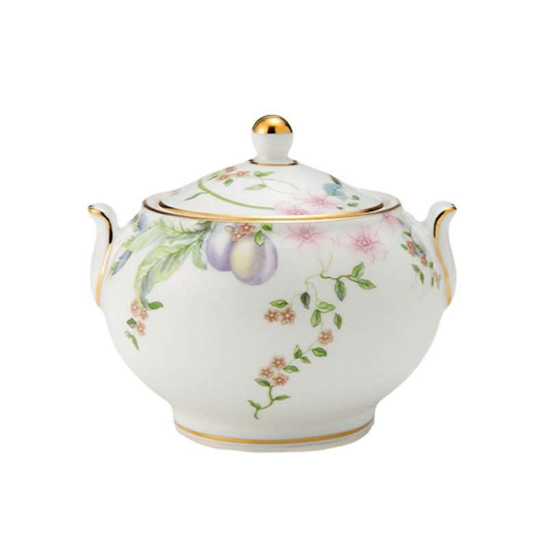 ウェッジウッド（Wedgwood） スウィートプラム シュガーボックス（ティー） L 9cm
