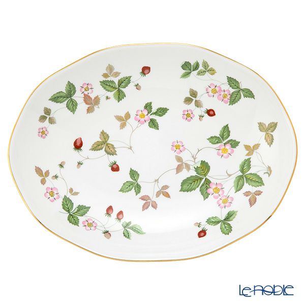 ウェッジウッド（Wedgwood） ワイルドストロベリー オーバルディッシュ 25cm