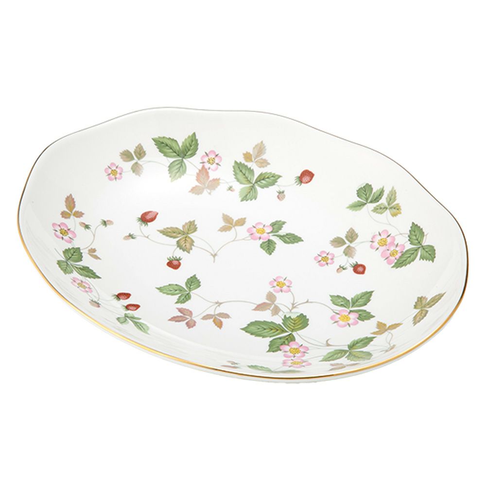 ウェッジウッド（Wedgwood） ワイルドストロベリー オーバルディッシュ 25cm