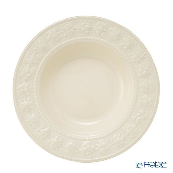 ウェッジウッド（Wedgwood） フェスティビティ スーププレート 22.5cm（アイボリー）