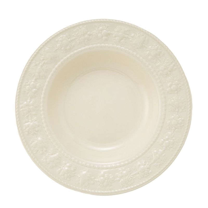 ウェッジウッド（Wedgwood） フェスティビティ スーププレート 22.5cm（アイボリー）