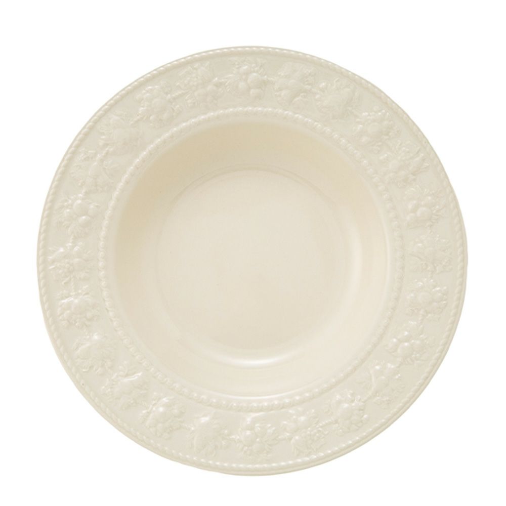 ウェッジウッド（Wedgwood） フェスティビティ スーププレート 22.5cm（アイボリー）