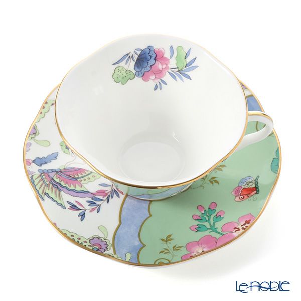ウェッジウッド（Wedgwood） バタフライブルーム ティーカップ＆ソーサー グリーン