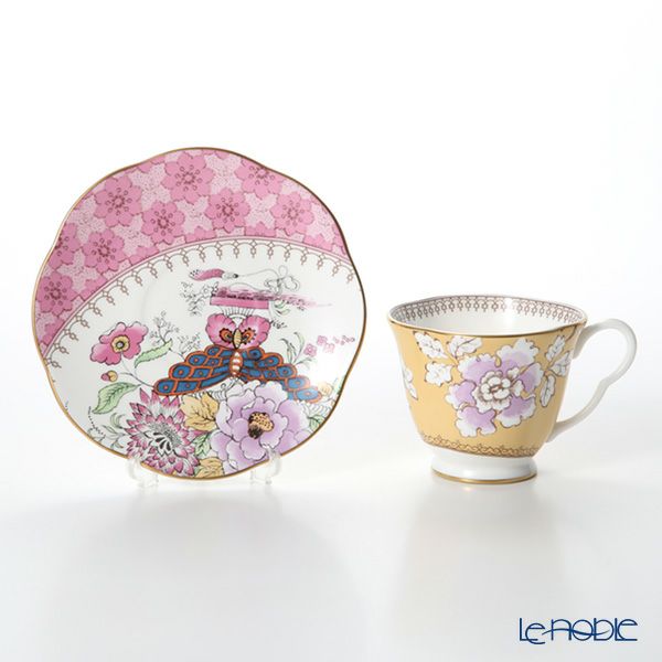 ウェッジウッド（Wedgwood） バタフライブルーム ティーカップ＆ソーサー イエロー