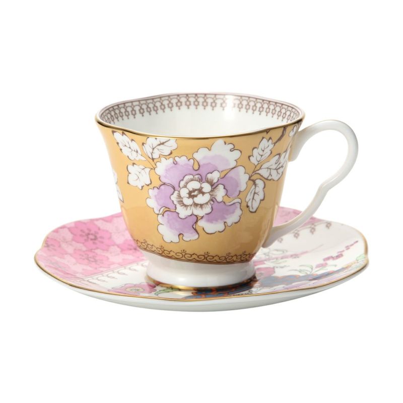ウェッジウッド（Wedgwood） バタフライブルーム ティーカップ＆ソーサー イエロー