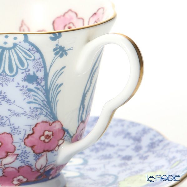 ウェッジウッド（Wedgwood） バタフライブルーム ティーカップ＆ソーサー ブルー／ピンク