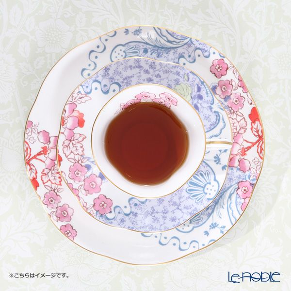 ウェッジウッド（Wedgwood） バタフライブルーム ティーカップ＆ソーサー ブルー／ピンク