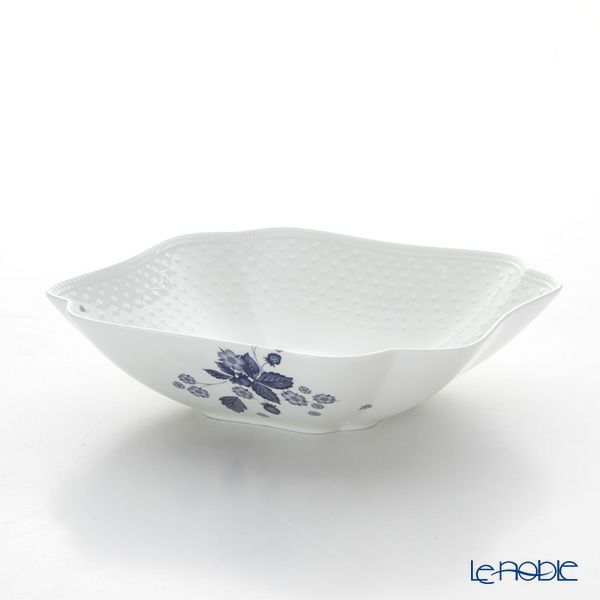 ウェッジウッド（Wedgwood） ストロベリーブルームインディゴ スクエアボウル 23×23cm