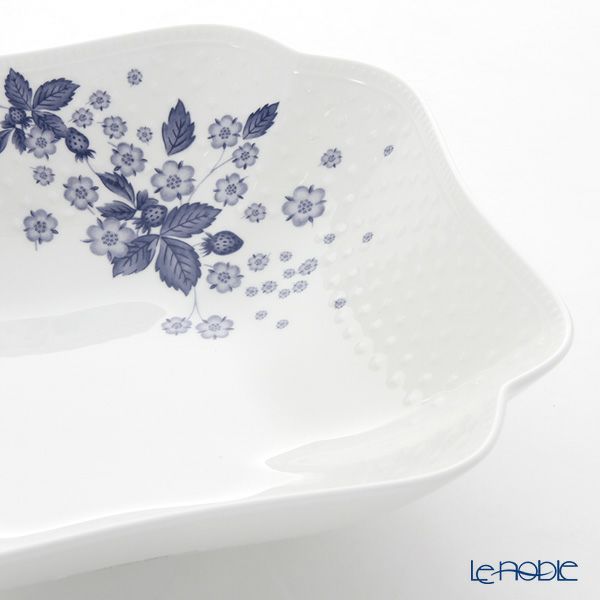 ウェッジウッド（Wedgwood） ストロベリーブルームインディゴ スクエアボウル 23×23cm