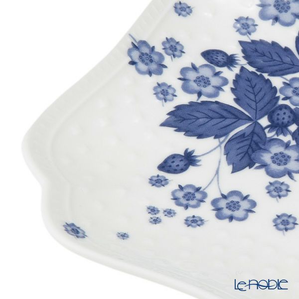 ウェッジウッド（Wedgwood） ストロベリーブルームインディゴ スモールプレート 14×14cm
