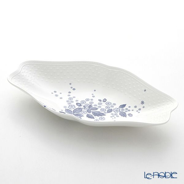 ウェッジウッド（Wedgwood） ストロベリーブルームインディゴ マルチディッシュ 31×17cm