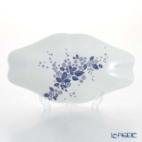 ウェッジウッド（Wedgwood） ストロベリーブルームインディゴ マルチディッシュ 31×17cm