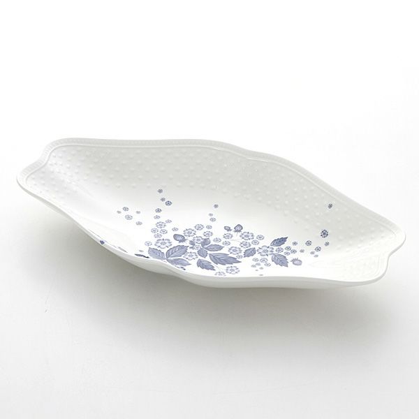 ウェッジウッド（Wedgwood） ストロベリーブルームインディゴ マルチディッシュ 31×17cm