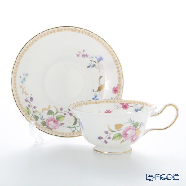 ウェッジウッド（Wedgwood） ローズ ゴールド ティーカップ＆ソーサー（ピオニー）200ml