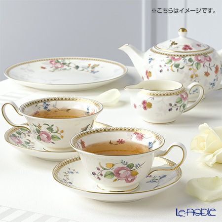 ウェッジウッド（Wedgwood） ローズ ゴールド ティーカップ＆ソーサー（ピオニー）200ml