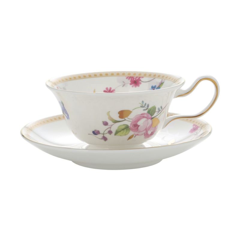 ウェッジウッド（Wedgwood） ローズ ゴールド ティーカップ＆ソーサー（ピオニー）200ml