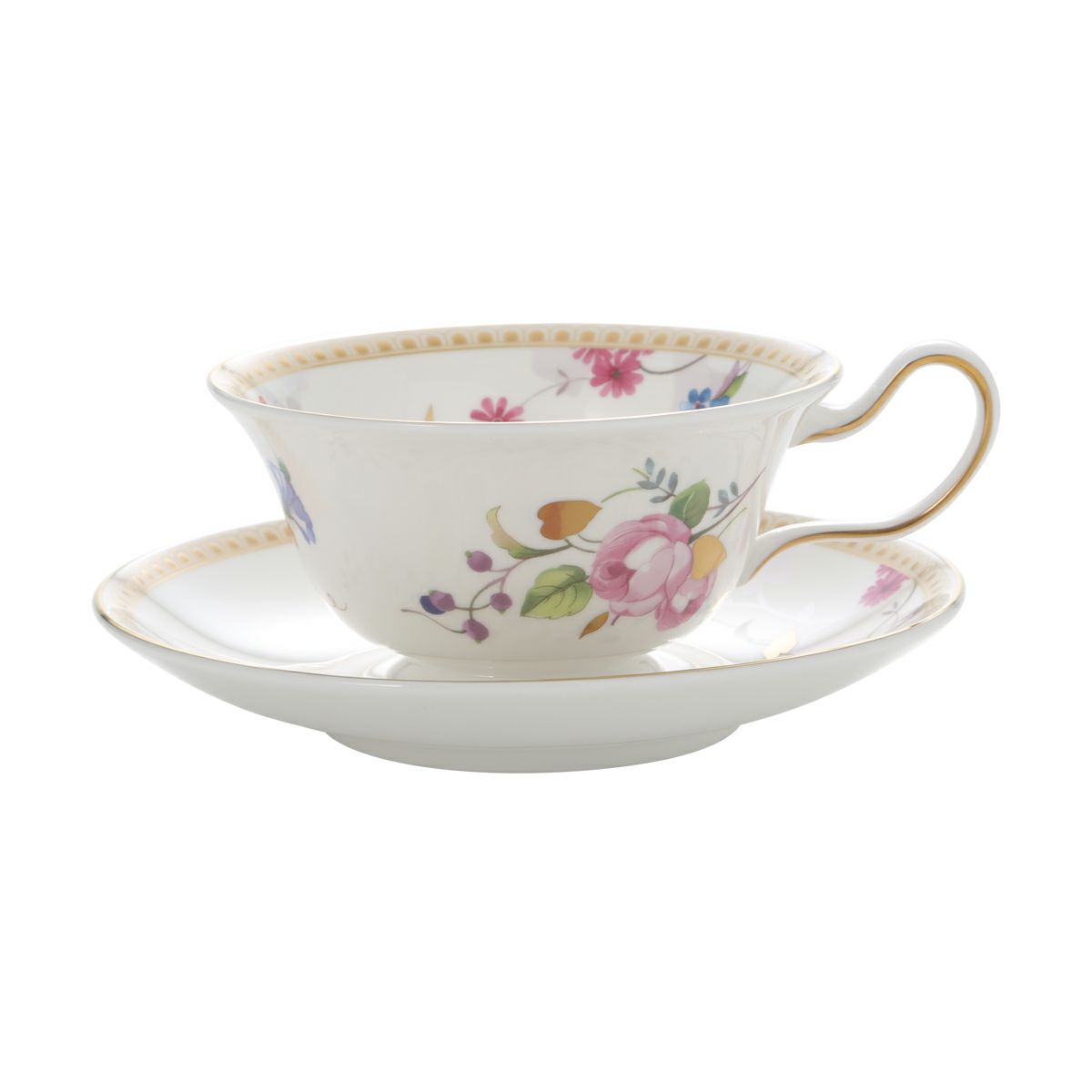 ウェッジウッド（Wedgwood） ローズ ゴールド ティーカップ＆ソーサー（ピオニー）200ml