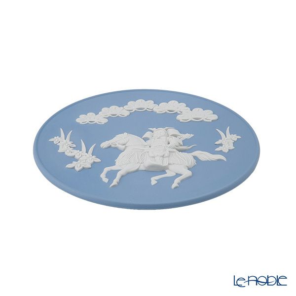 ウェッジウッド（Wedgwood） ジャスパー リトルサムライプレート 18.5cm【プレートスタンド、プレートハンガー付き】