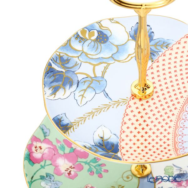 ウェッジウッド（Wedgwood） バタフライブルーム 2段ケーキスタンド 組立式