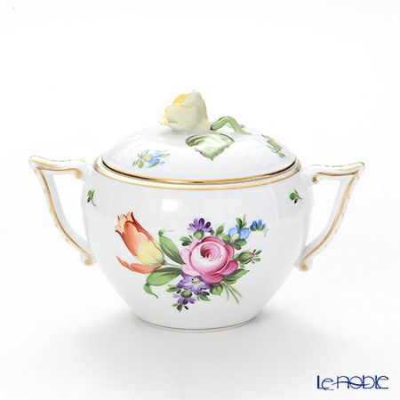 ヘレンド チューリップの花束 BT-2 00472-0-09 シュガーポット ローズ 200ml