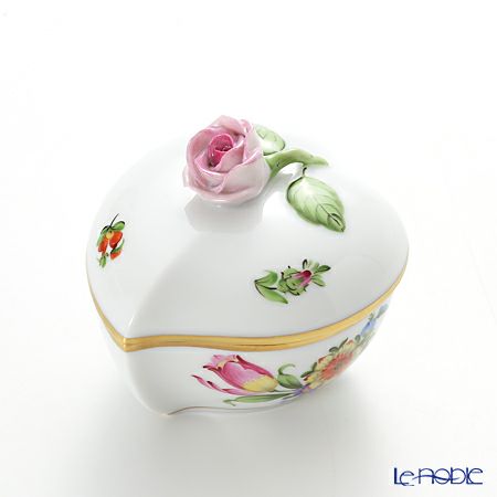 ヘレンド チューリップの花束 06005-0-09 ハートボックス（ローズ）