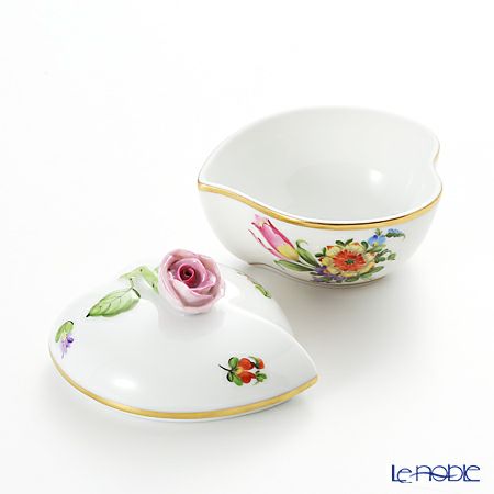 ヘレンド チューリップの花束 06005-0-09 ハートボックス（ローズ）