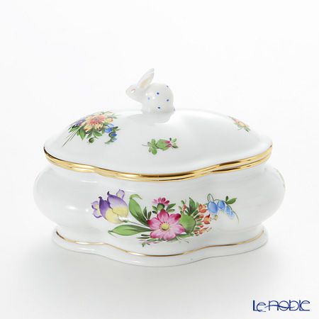 ヘレンド チューリップの花束 06058-0-25 ボンボン入れ（ラビット）