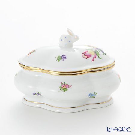 ヘレンド チューリップの花束 06058-0-25 ボンボン入れ（ラビット）