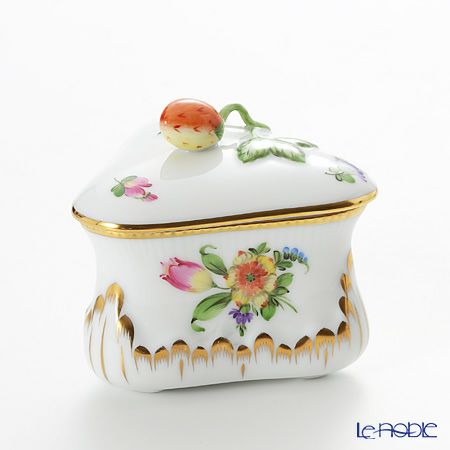 ヘレンド チューリップの花束 06079-0-11 ボンボン入れ トライアングルストロベリー