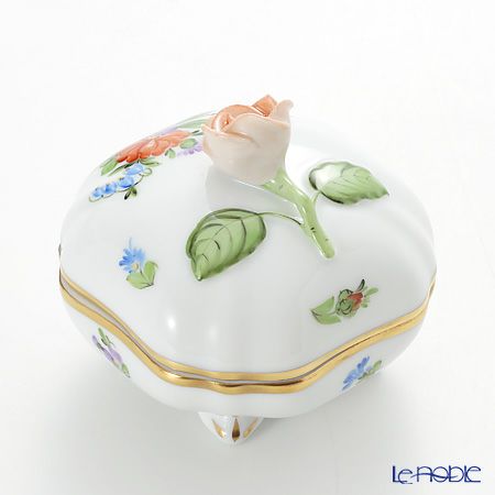 ヘレンド チューリップの花束 06179-0-09 スクエアボックス（ローズ）