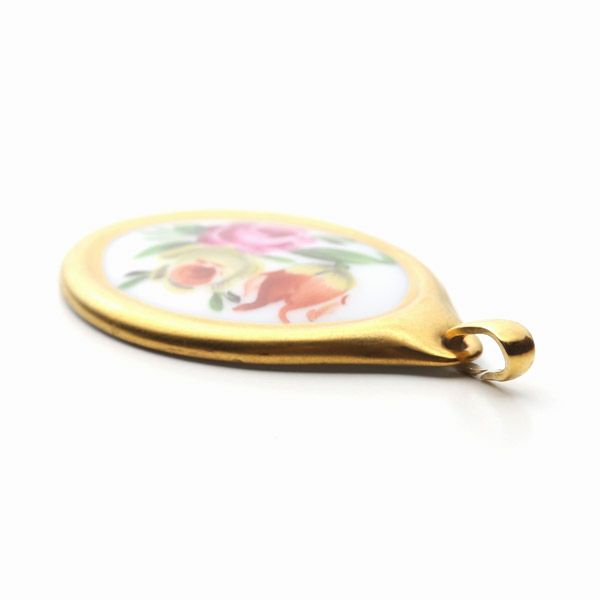 ヘレンド ペンダントトップ BT 08137-0-00 チューリップの花束 3cm