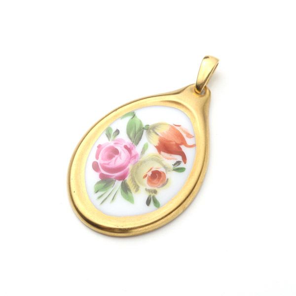 ヘレンド ペンダントトップ BT 08137-0-00 チューリップの花束 3cm