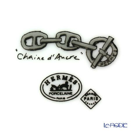 エルメス（HERMES） シェーヌ ダンクル プラチナ ティーカップ＆ソーサー 150ml