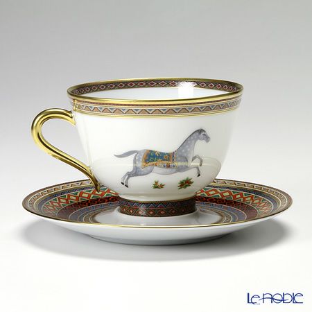 エルメス（HERMES） シュヴァルドリアン ティーカップ＆ソーサー 230ml No.1 ソーサー赤