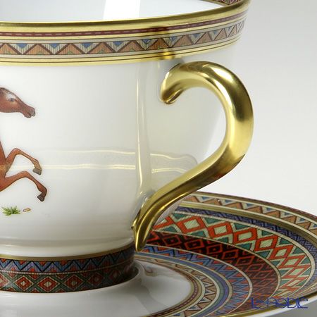 エルメス（HERMES） シュヴァルドリアン ティーカップ＆ソーサー 230ml No.1 ソーサー赤