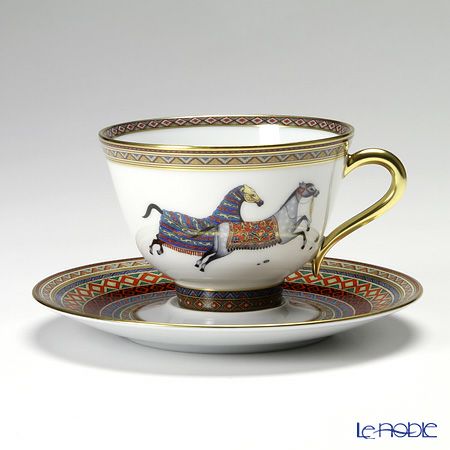 エルメス（HERMES） シュヴァルドリアン ティーカップ＆ソーサー 230ml No.2 ソーサー赤