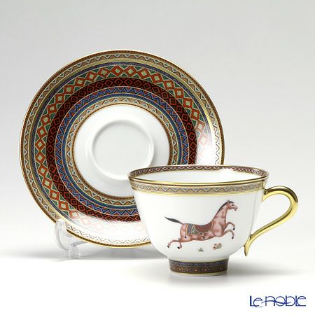 エルメス（HERMES） シュヴァルドリアン ティーカップ＆ソーサー 230ml No.3 ソーサー赤